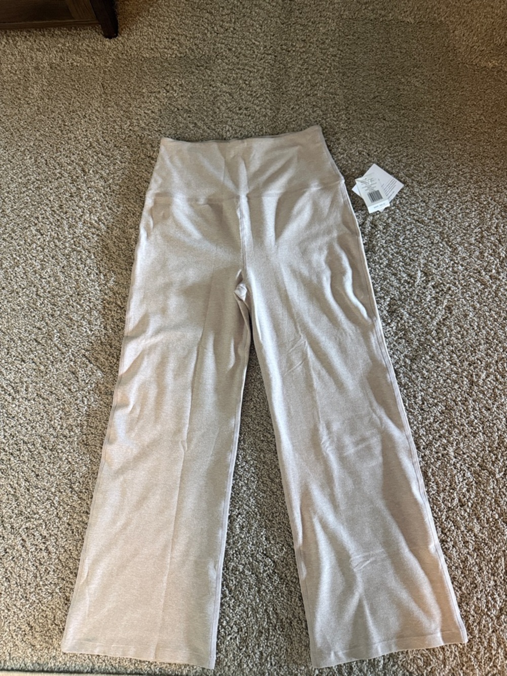 High-Rise Wide Leg Pants in Light Pink